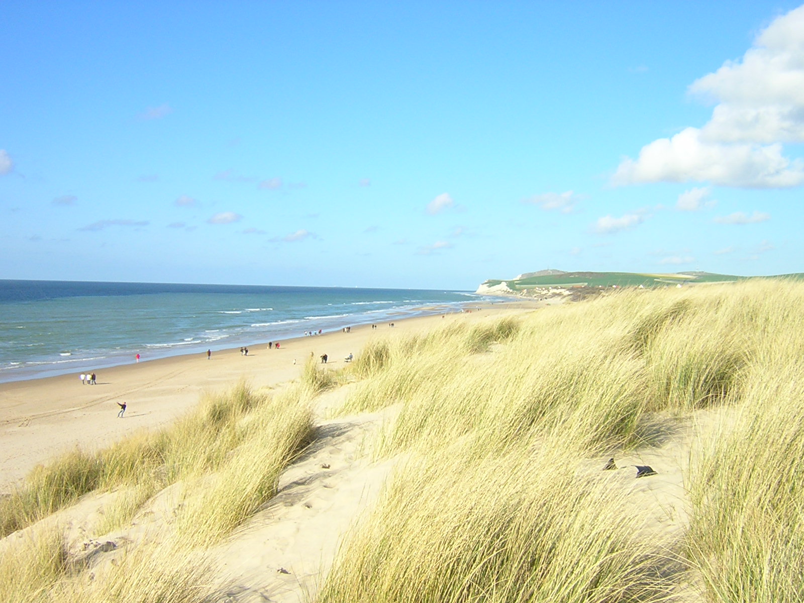 Fonds d'cran Nature Mers - Océans - Plages Vue sur la plage de Wissant (62)