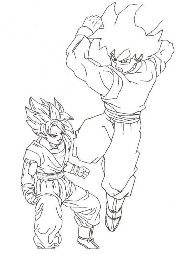 Fonds d'cran Art - Crayon Manga - Dragon Ball Z sangoku