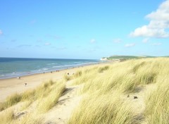 Fonds d'cran Nature Vue sur la plage de Wissant (62)