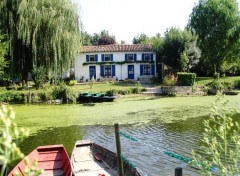 Fonds d'cran Nature la venise verte ou le marais poitevin