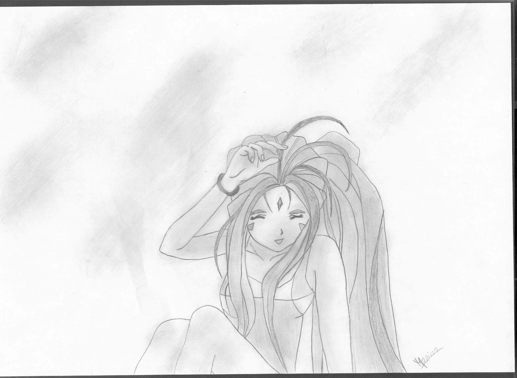 Wallpapers Art - Pencil Manga - Ah ! My Goddess 