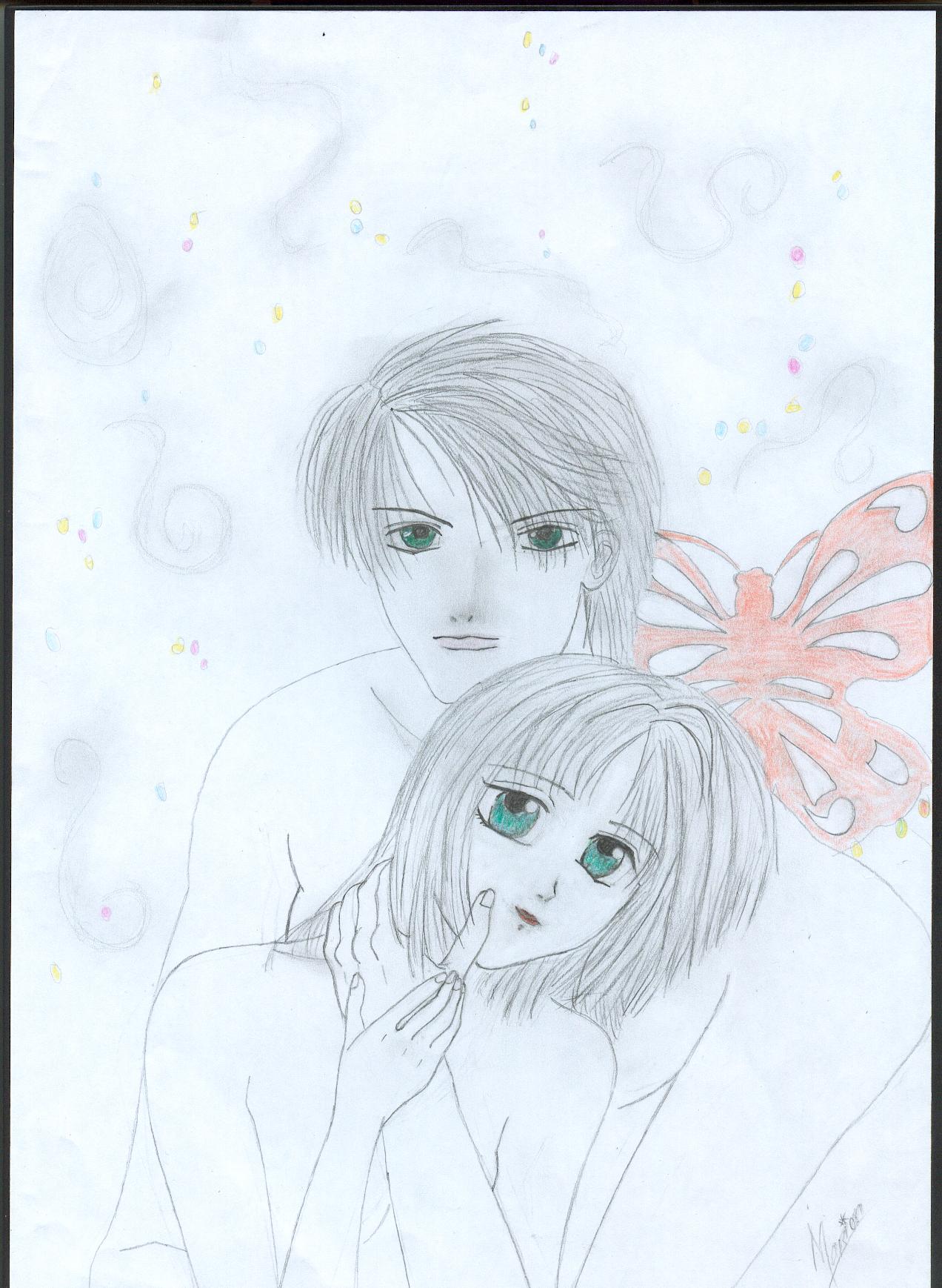 Fonds d'cran Art - Crayon Manga - Ayashi no Ceres 