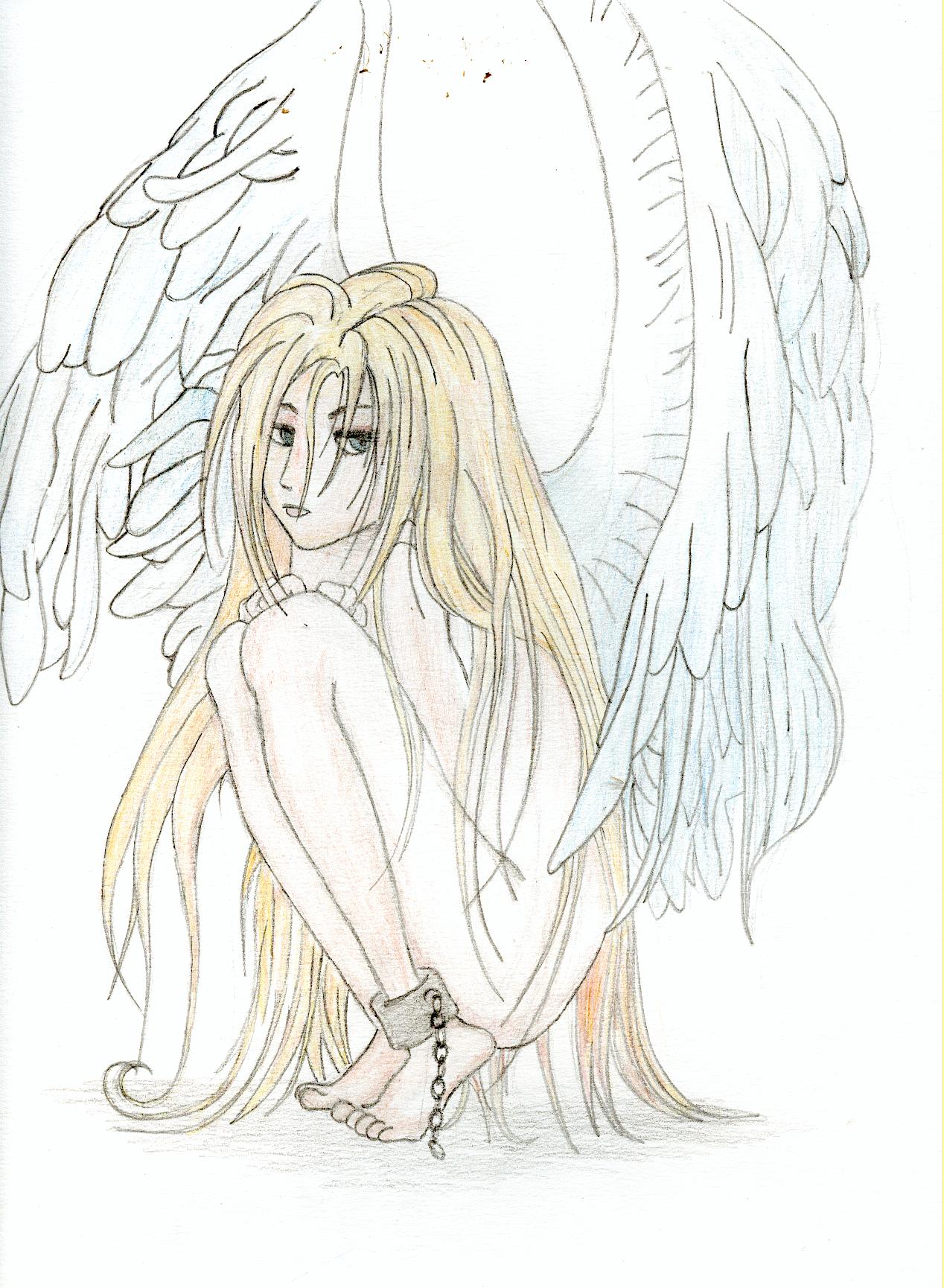 Wallpapers Art - Pencil Fantasy - Angels ange de julie.C