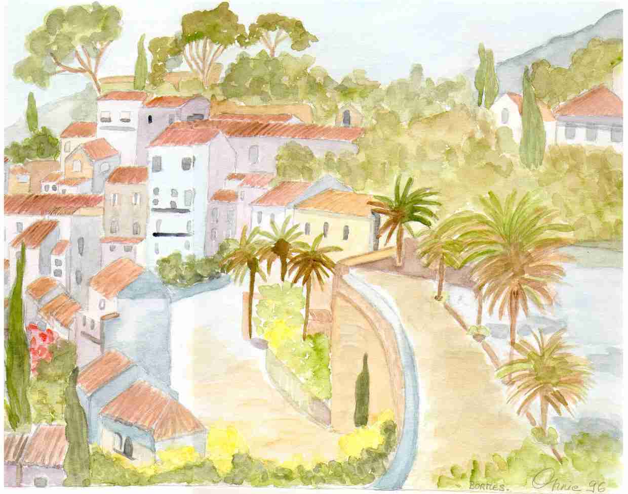 Wallpapers Art - Painting Landscapes - Misc bormes les mimosas