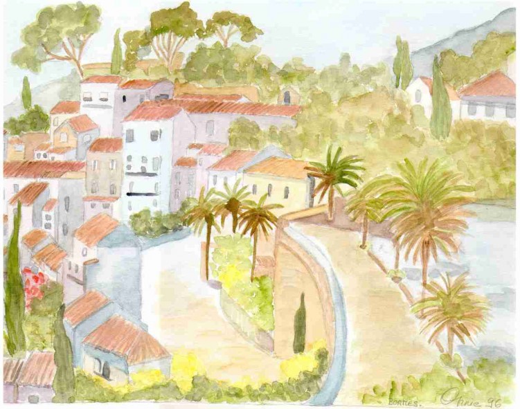 Wallpapers Art - Painting Landscapes - Misc bormes les mimosas