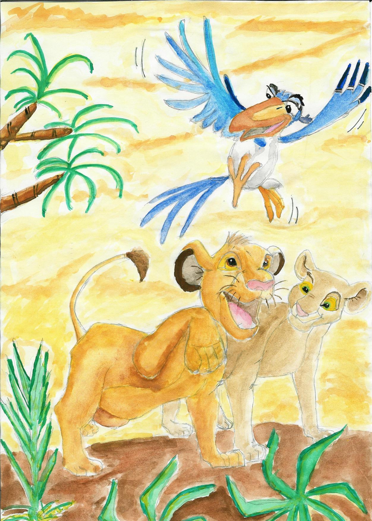 Wallpapers Art - Painting Cartoons Le Roi Lion