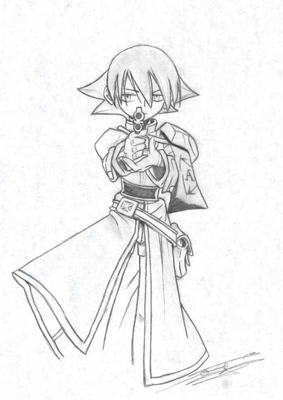 Wallpapers Art - Pencil Manga - Shaman King Shaman King - Lyserg