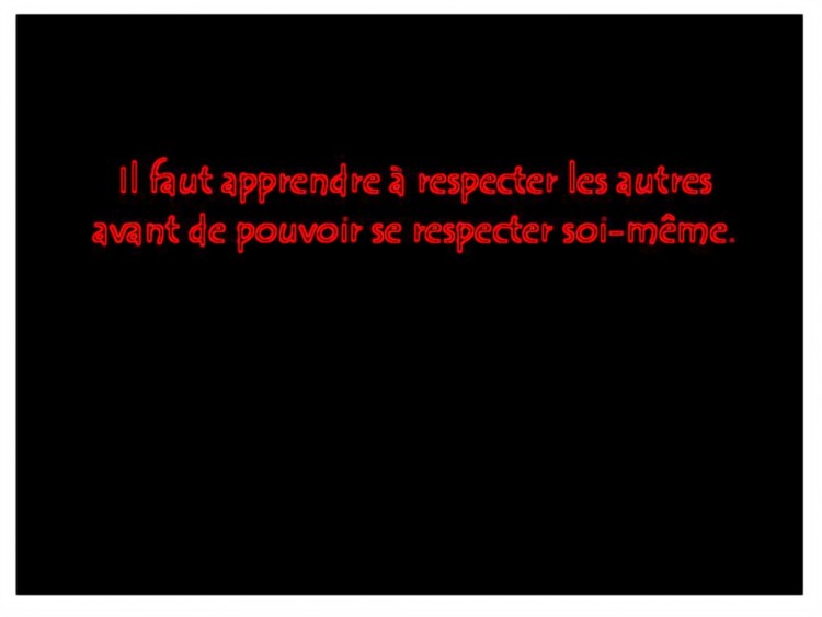 Fonds d'cran Art - Numrique Messages RESPECT ?