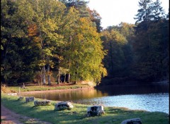 Fonds d'cran Nature Etang au couchant