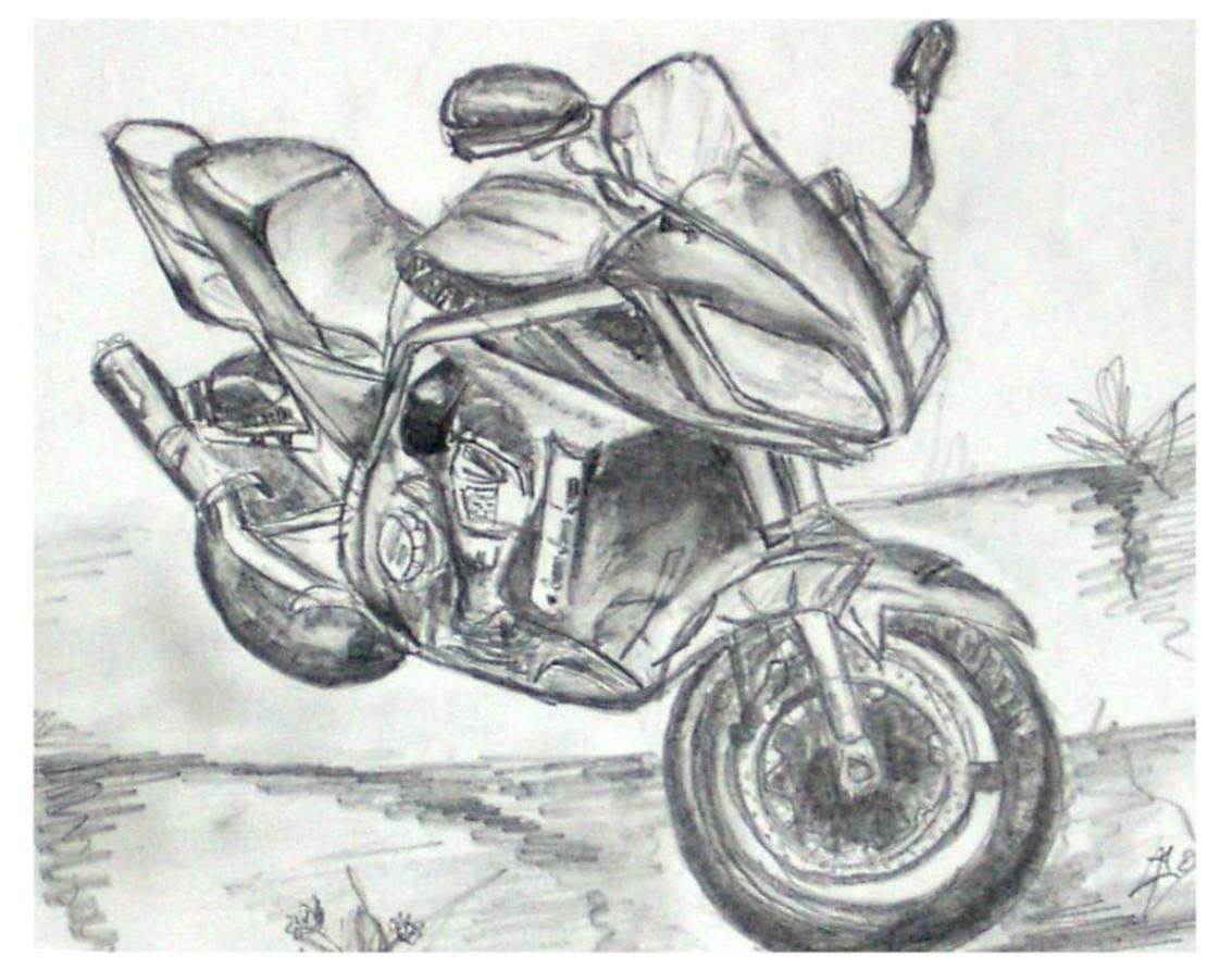 Wallpapers Art - Pencil Cars and motorbikes Moto