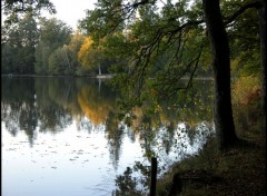 Fonds d'cran Nature Etang soleil couchant