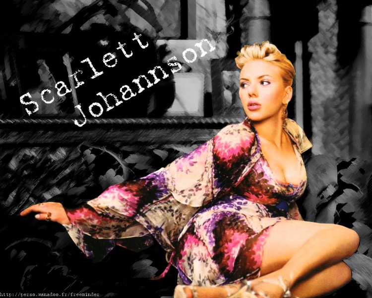 Fonds d'cran Clbrits Femme Scarlett Johansson retro