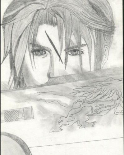 Wallpapers Art - Pencil Manga - Final Fantasy squall