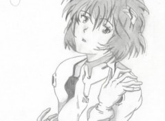 Wallpapers Art - Pencil evangelion rei