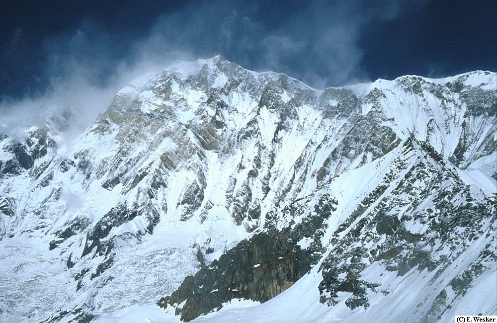 Fonds d'cran Nature Montagnes Violent winds over Annapurna, Nepal