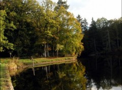 Fonds d'cran Nature Etang-soir