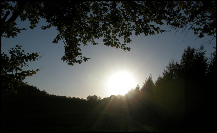 Fonds d'cran Nature Couchers et levers de Soleil Rayons du soir