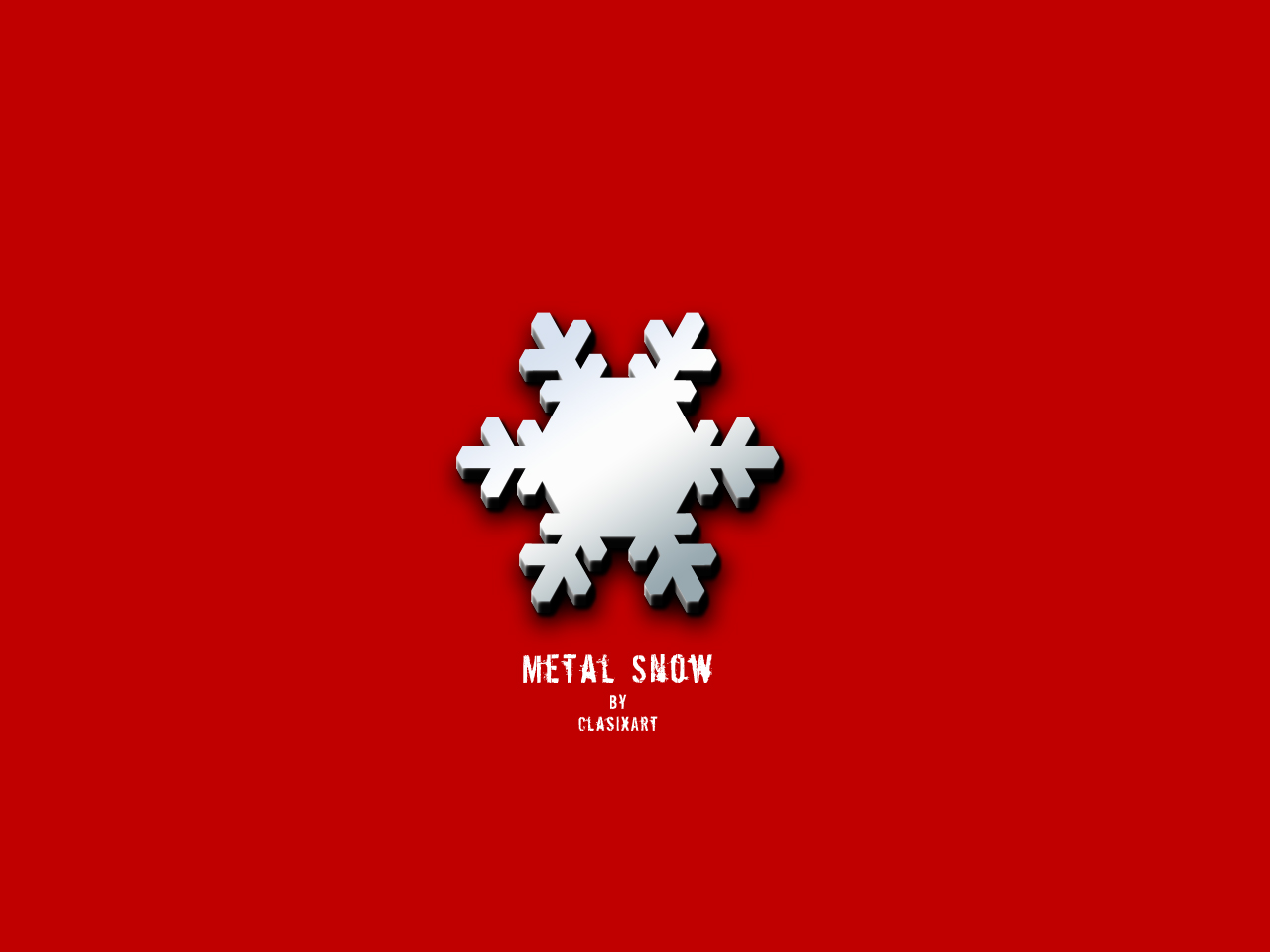 Wallpapers Digital Art Style Minimalistic Metal Snow