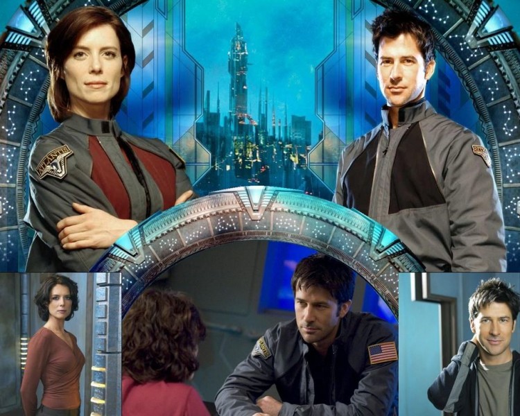 Wallpapers TV Soaps Stargate Atlantis John et Elisabeth