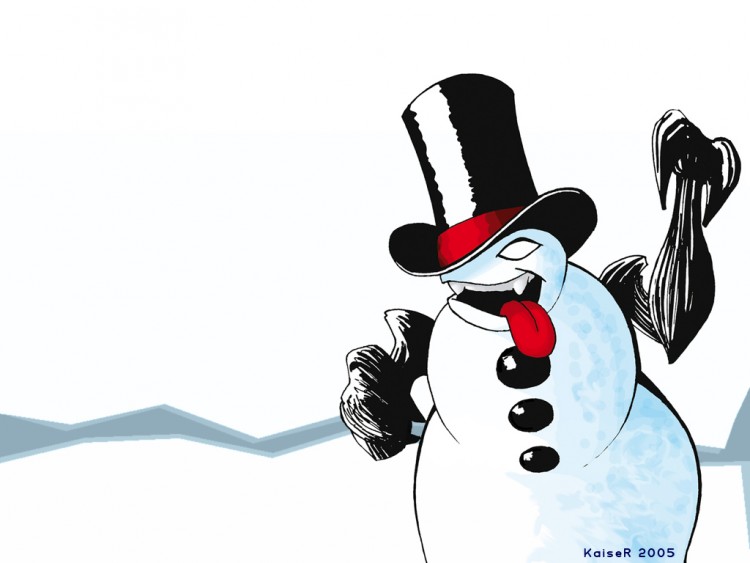 Fonds d'cran Art - Numrique Abstrait PsyKotyK SnowMaN