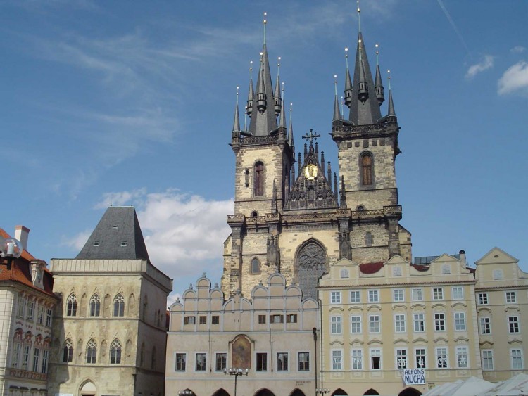 Fonds d'cran Voyages : Europe Rpublique Tchque Praga -  vista della piazza