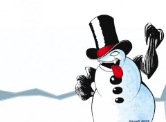 Fonds d'cran Art - Numrique PsyKotyK SnowMaN