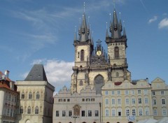 Fonds d'cran Voyages : Europe Praga -  vista della piazza