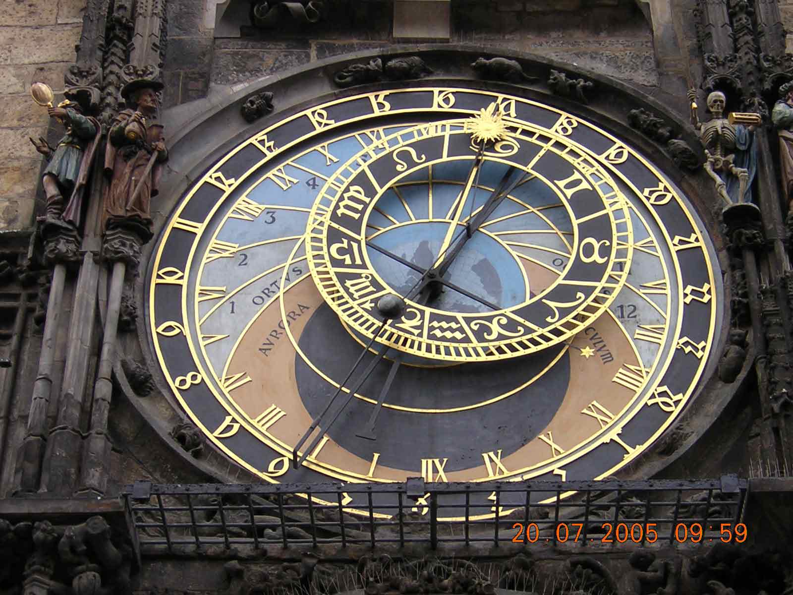 Wallpapers Constructions and architecture Decoration Praga - Particolare orologio astronomico