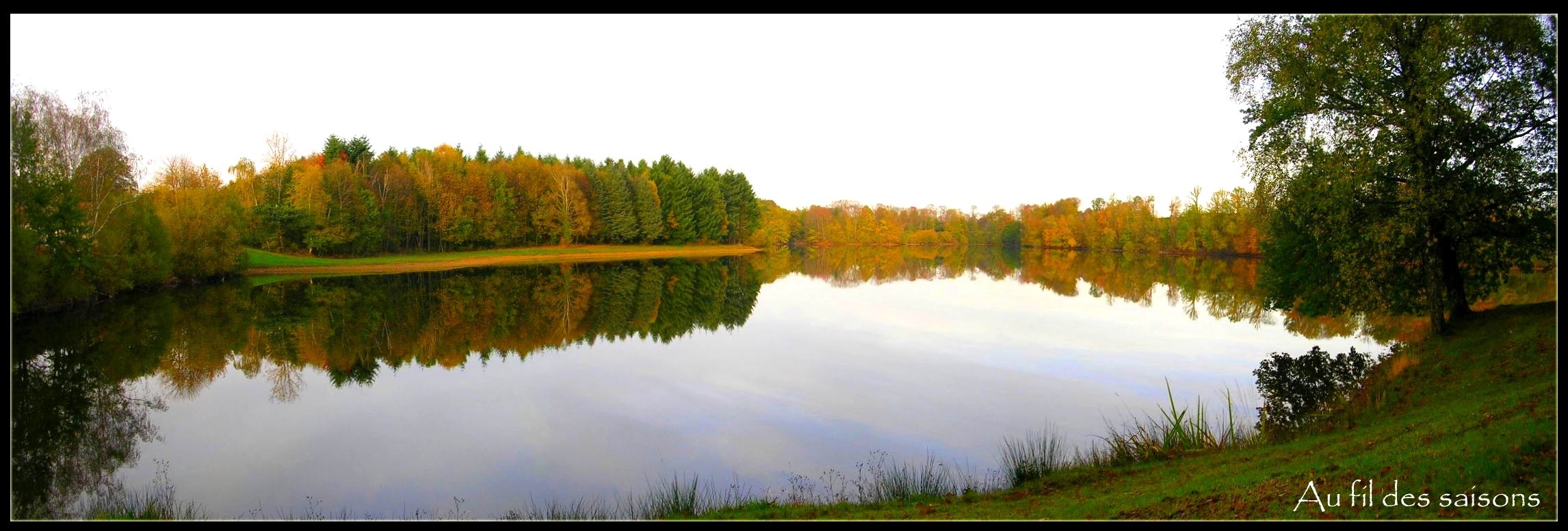 Fonds d'cran Nature Paysages Panorama d'un tang.