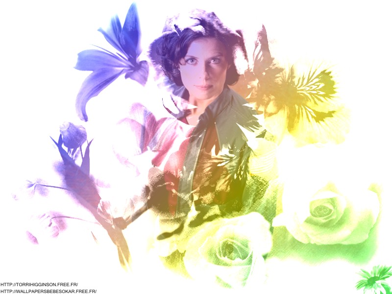 Fonds d'cran Clbrits Femme Torri Higginson Flower