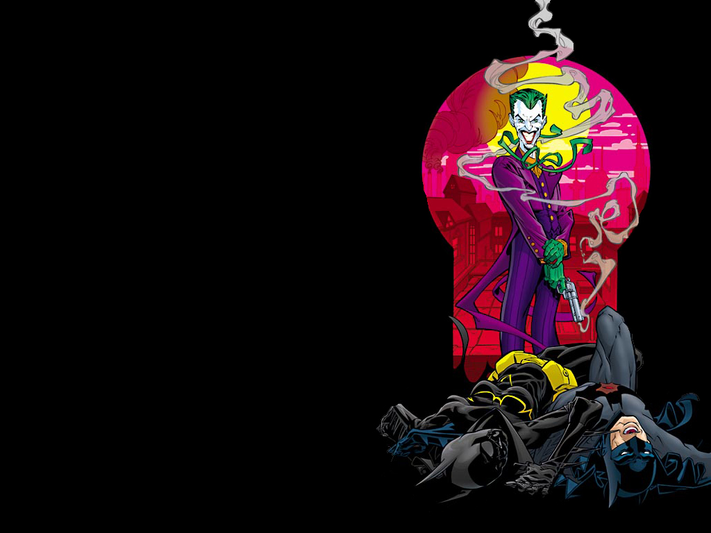 Wallpapers Comics Batman joker win by K.O