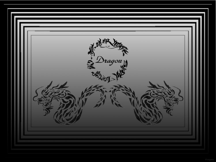 Fonds d'cran Art - Numrique Style Asiatique dragon styke