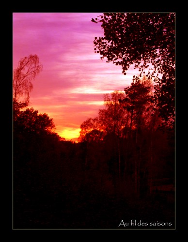 Fonds d'cran Nature Couchers et levers de Soleil Ciel de campagne