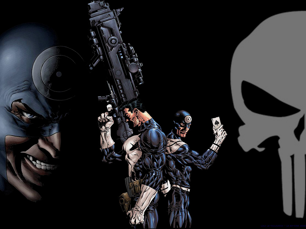 Fonds d'cran Comics et BDs Punisher Punisher VS Bullseyes