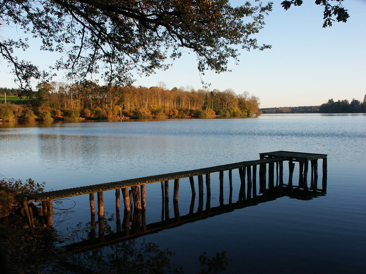 Wallpapers Nature Sunsets and sunrises Etang Port Brillet Mayenne 3