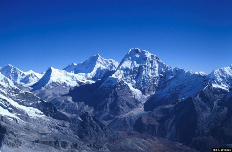 Fonds d'cran Nature Montagnes Makalu and Chamlang (foreground) from Mera Peak, Nepal
