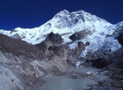 Fonds d'cran Nature Makalu South wall with glacier lake in the foreground, Nepal