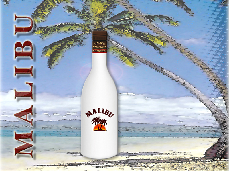 Fonds d'cran Objets Boissons - Alcool Malibu Coco