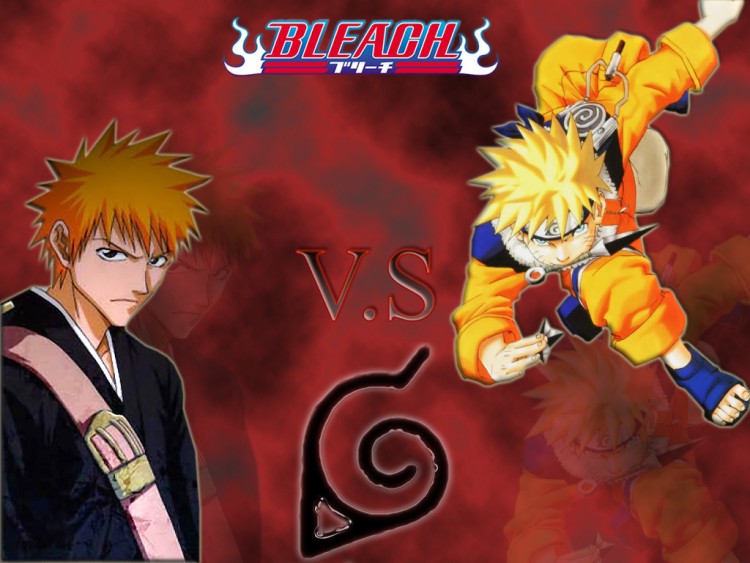 Wallpapers Manga Bleach ichigo vs naruto