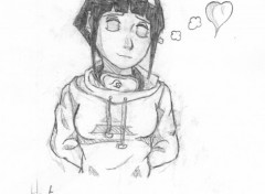 Fonds d'cran Art - Crayon hinata love