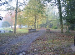 Fonds d'cran Voyages : Europe Remaucourt (02) - Chemin dans le parc du chateau