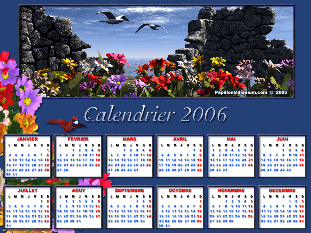 Fonds d'cran Art - Numrique 3D - Vue D'esprit Calendrier 2006