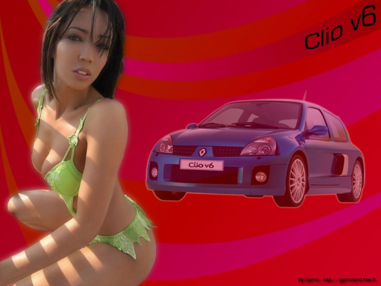 Fonds d'cran Voitures Filles et Voitures Clio v6