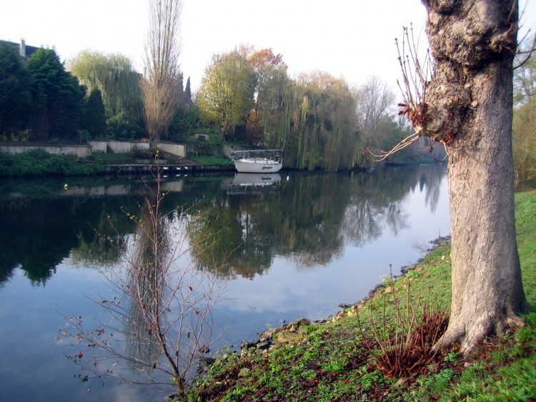 Wallpapers Nature Water - Reflection Reflets sur seine!!