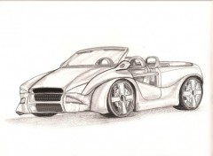 Wallpapers Art - Pencil Cabriolet maison.