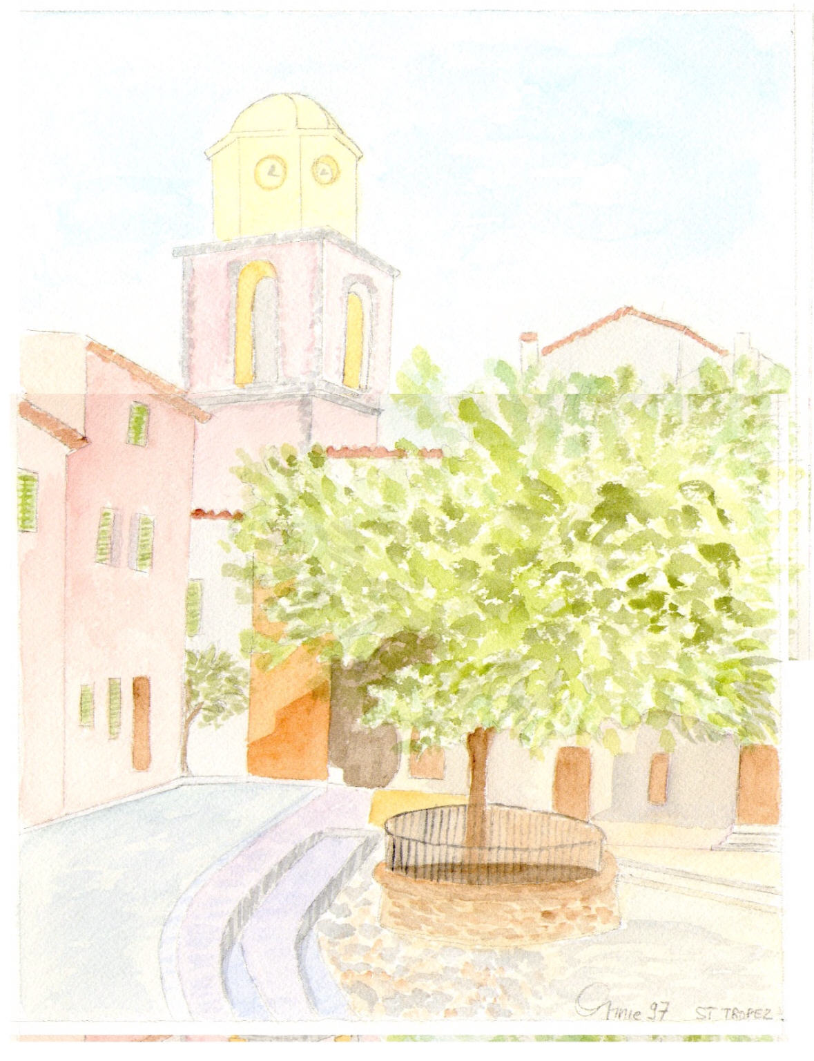 Wallpapers Art - Painting Landscapes - Misc saint tropez