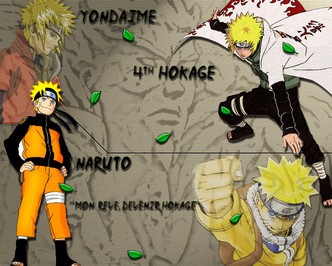 Fonds d'cran Manga Naruto Naruto & Yondaime