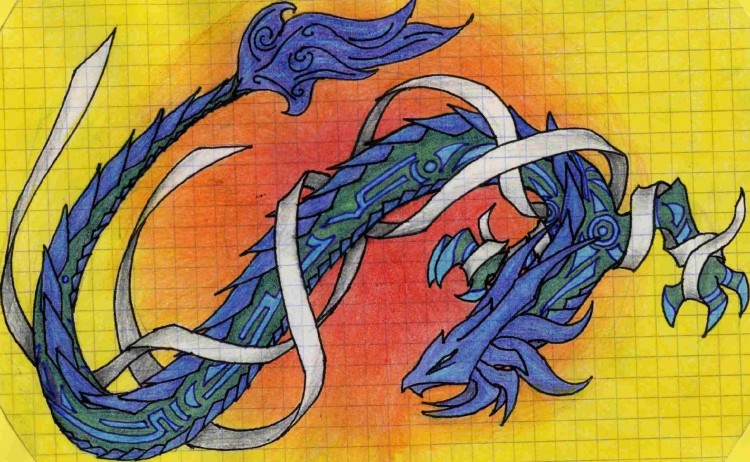 Fonds d'cran Art - Crayon Fantasy - Dragons Sans titre.