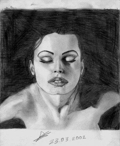 Fonds d'cran Art - Crayon Portraits Aria Giovanni