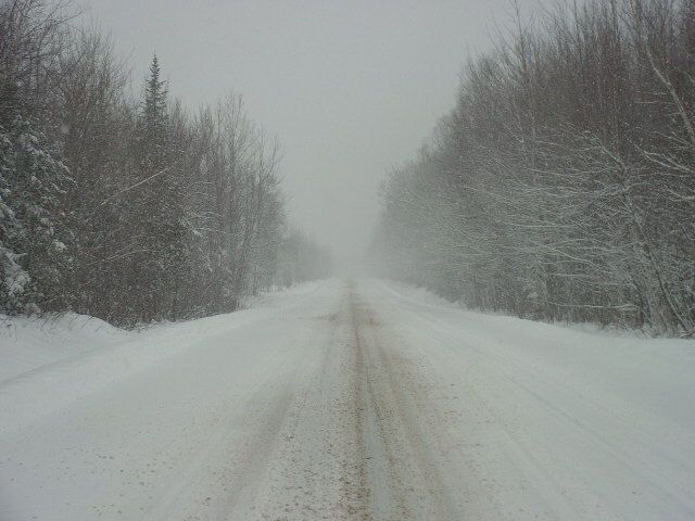 Fonds d'cran Nature Saisons - Hiver route hivernal (slammer)